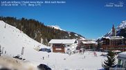 Archiviertes Webcam Bild: Lech am Arlberg: Ausblick Chalet Anna Maria zur Piste am 27.02.2026 um 10:11 Uhr