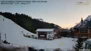 Archived webcam image showing Chalet Anna Maria in Lech on 8 Apr 2026 at 07:57