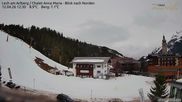 Archiviertes Webcam Bild: Lech am Arlberg: Ausblick Chalet Anna Maria zur Piste am 12.04.2026 um 12:10 Uhr