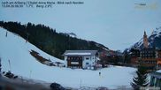 Archiviertes Webcam Bild: Lech am Arlberg: Ausblick Chalet Anna Maria zur Piste am 13.04.2026 um 06:08 Uhr
