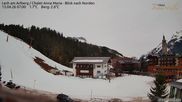 Archiviertes Webcam Bild: Lech am Arlberg: Ausblick Chalet Anna Maria zur Piste am 13.04.2026 um 07:08 Uhr