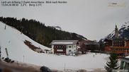 Archiviertes Webcam Bild: Lech am Arlberg: Ausblick Chalet Anna Maria zur Piste am 13.04.2026 um 08:08 Uhr