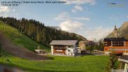 Archived webcam image showing Chalet Anna Maria in Lech on 25 May 2026 at 18:59