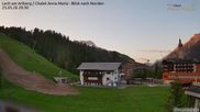 Archived webcam image showing Chalet Anna Maria in Lech on 25 May 2026 at 20:59