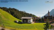 Archiviertes Webcam Bild: Lech am Arlberg: Ausblick Chalet Anna Maria zur Piste am 12.07.2026 um 08:51 Uhr
