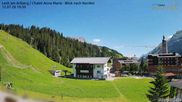Archiviertes Webcam Bild: Lech am Arlberg: Ausblick Chalet Anna Maria zur Piste am 12.07.2026 um 10:51 Uhr