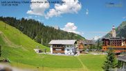 Archiviertes Webcam Bild: Lech am Arlberg: Ausblick Chalet Anna Maria zur Piste am 12.07.2026 um 14:51 Uhr