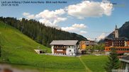 Archived webcam image showing Chalet Anna Maria in Lech on 29 Jul 2026 at 16:21