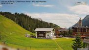Archiviertes Webcam Bild: Lech am Arlberg: Ausblick Chalet Anna Maria zur Piste am 16.08.2026 um 10:25 Uhr