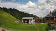 Archiviertes Webcam Bild: Lech am Arlberg: Ausblick Chalet Anna Maria zur Piste am 16.08.2026 um 12:25 Uhr
