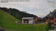Archiviertes Webcam Bild: Lech am Arlberg: Ausblick Chalet Anna Maria zur Piste am 16.08.2026 um 18:13 Uhr