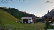 Archived webcam image showing Chalet Anna Maria in Lech on 12 Sep 2026 at 08:03