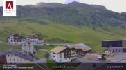 Archived webcam image showing Hotel Arlberghaus at Zürs on 23 Jul 2026 at 08:05