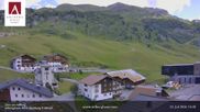 Archived webcam image showing Hotel Arlberghaus at Zürs on 23 Jul 2026 at 14:05