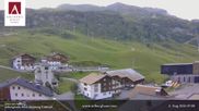 Archived webcam image showing Hotel Arlberghaus at Zürs on 4 Aug 2026 at 07:46