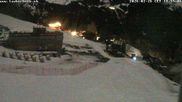 Archived webcam image showing Innerwengen: finish area of Lauberhornrace on 26 Feb 2026 at 20:26