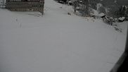 Archived webcam image showing Innerwengen: finish area of Lauberhornrace on 26 Mar 2026 at 14:37