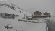 Archived webcam image showing Jägeralpe: View Ski Hotel on 1 Apr 2026 at 18:59
