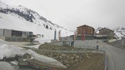 Archived webcam image showing Jägeralpe: View Ski Hotel on 12 Apr 2026 at 07:28