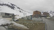 Archived webcam image showing Jägeralpe: View Ski Hotel on 12 Apr 2026 at 08:28