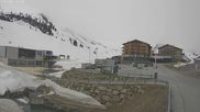Archived webcam image showing Jägeralpe: View Ski Hotel on 12 Apr 2026 at 14:28