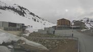 Archived webcam image showing Jägeralpe: View Ski Hotel on 12 Apr 2026 at 18:28