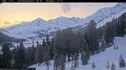 Archived webcam image showing Mittergrat mountain hut on 18 Mar 2026 at 06:38