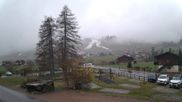 Archiviertes Webcam Bild: Adelboden: Blick Hotel Alpina zum Weltcuphang am 12.04.2026 um 08:54 Uhr
