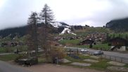 Archiviertes Webcam Bild: Adelboden: Blick Hotel Alpina zum Weltcuphang am 15.04.2026 um 10:47 Uhr