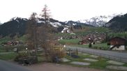 Archived webcam image showing Hotel Alpina at Adelboden Boden on 18 Apr 2026 at 06:49