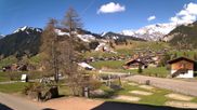 Archived webcam image showing Hotel Alpina at Adelboden Boden on 18 Apr 2026 at 10:49
