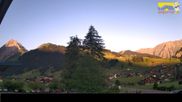 Archived webcam image showing Hotel Alpina at Adelboden Boden on 25 Jun 2026 at 06:08