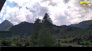 Archived webcam image showing Hotel Alpina at Adelboden Boden on 3 Aug 2026 at 14:40