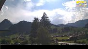 Archived webcam image showing Hotel Alpina at Adelboden Boden on 3 Aug 2026 at 16:40