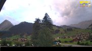 Archiviertes Webcam Bild: Adelboden: Blick Hotel Alpina zum Weltcuphang am 28.08.2026 um 07:19 Uhr