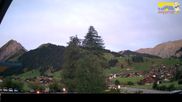 Archived webcam image showing Hotel Alpina at Adelboden Boden on 2 Sep 2026 at 06:25