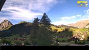 Archived webcam image showing Hotel Alpina at Adelboden Boden on 2 Sep 2026 at 08:25