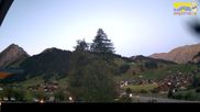 Archived webcam image showing Hotel Alpina at Adelboden Boden on 24 Sep 2026 at 07:54