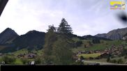 Archived webcam image showing Hotel Alpina at Adelboden Boden on 24 Sep 2026 at 12:54