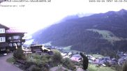 Archived webcam image showing Hotel Sonnenberg Hirschegg on 8 Aug 2026 at 06:36