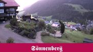 Archived webcam image showing Hotel Sonnenberg Hirschegg on 28 Aug 2026 at 07:21