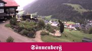 Archived webcam image showing Hotel Sonnenberg Hirschegg on 28 Aug 2026 at 08:21
