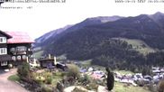 Archived webcam image showing Hotel Sonnenberg Hirschegg on 13 Oct 2026 at 10:49