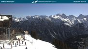 Archived webcam image showing middle station Fellhornbahn on 26 Feb 2026 at 10:56