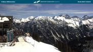 Archived webcam image showing middle station Fellhornbahn on 26 Feb 2026 at 12:56