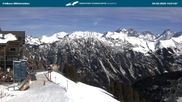 Archived webcam image showing middle station Fellhornbahn on 26 Feb 2026 at 14:56