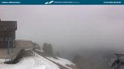 Archived webcam image showing middle station Fellhornbahn on 12 Apr 2026 at 08:05