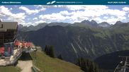 Archived webcam image showing middle station Fellhornbahn on 4 Jul 2026 at 12:22