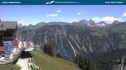 Archived webcam image showing middle station Fellhornbahn on 4 Jul 2026 at 14:22