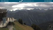 Archived webcam image showing middle station Fellhornbahn on 23 Jul 2026 at 08:36
